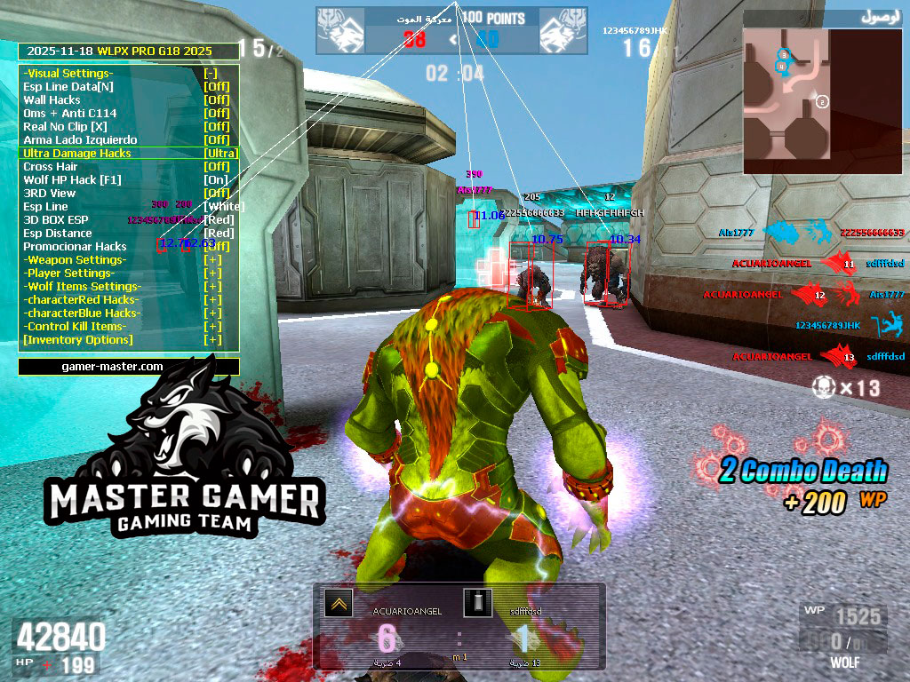 WLPX PRO G18 Wolfteam Latino y Mena Actualizado Noviembre de 2025