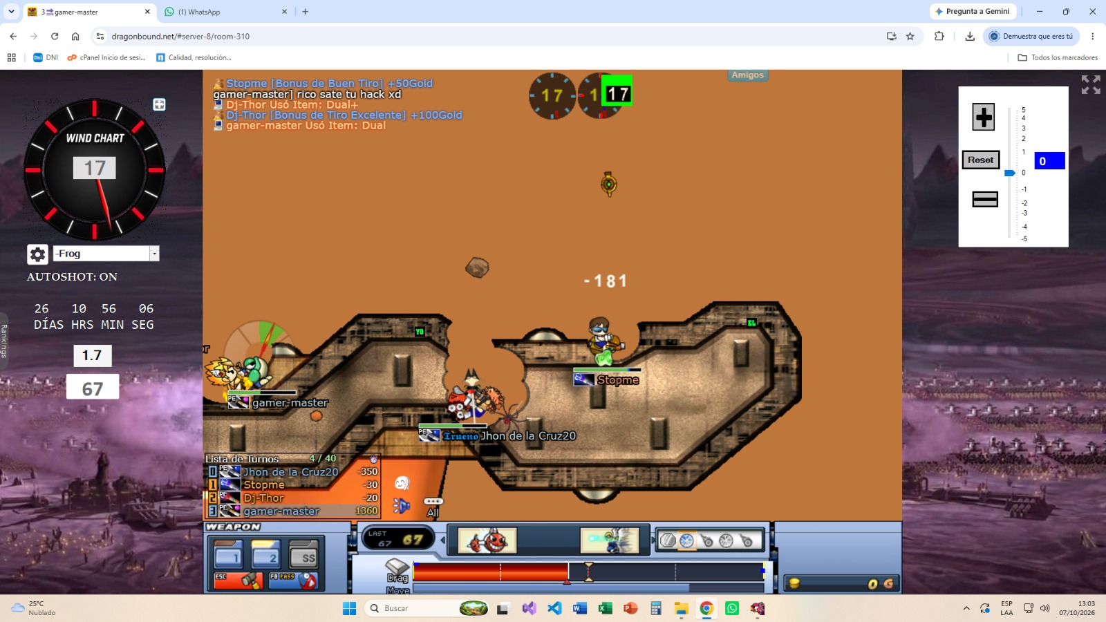 Dragonbound WindChart Tiro Perfecto con su Autoshot Indetectable Octubre DE 2026